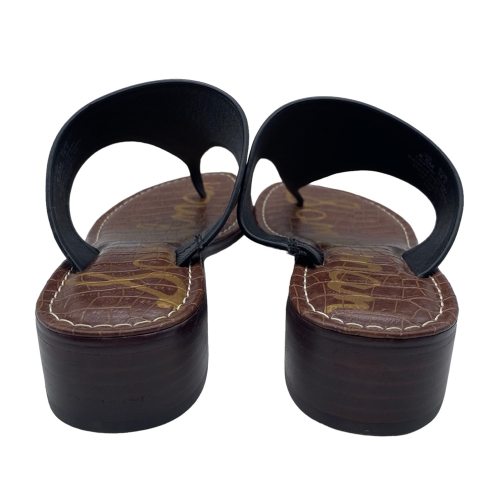 Sam Edelman Black Sandals with Cork Footbed - Picture 7 of 15
